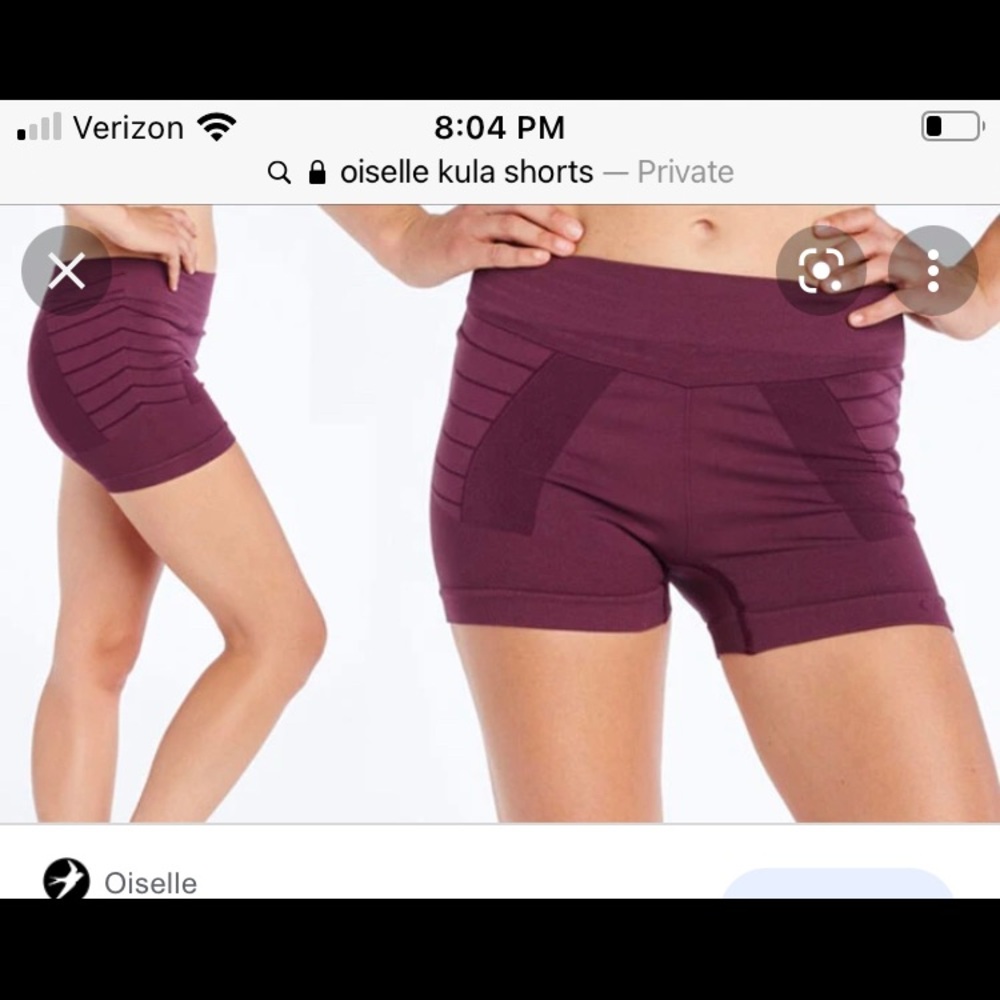 Oiselle compression shorts size small